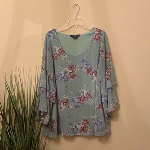 Michel Studio Collection Floral Top